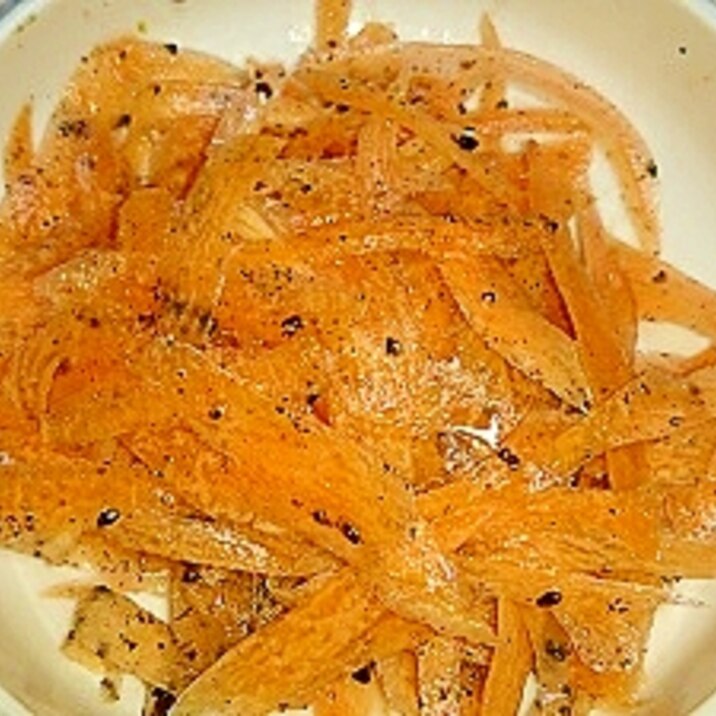 ピーラー人参の黒すりごまオリーブサラダ レシピ 作り方 By Happy Days 楽天レシピ